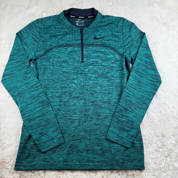 Nike Dri-Fit Women’s Golf 1/4 Zip Zonal Cooling Top Size Small Long Sleeve - Picture 1 of 8